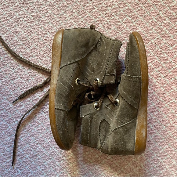 Isabel Marant Bobby Suede Wedge Sneakers - Picture 3 of 6